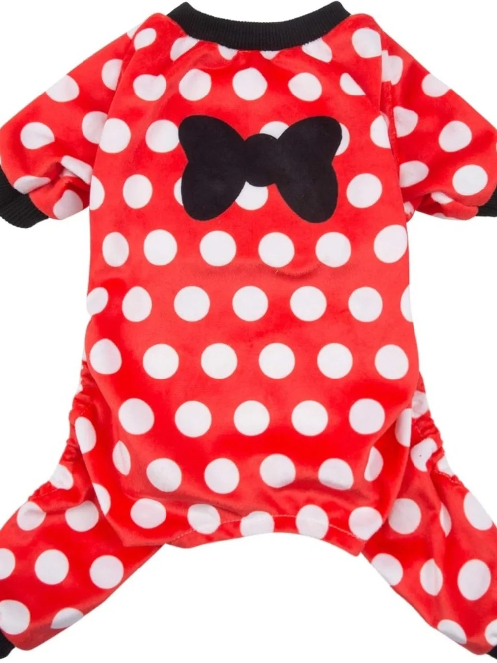 CuteBone Red Polka Dot Dog Pajamas Small Puppy Onesie NWOT